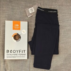 Icebreaker Kids Navy Bodyfit Leggings